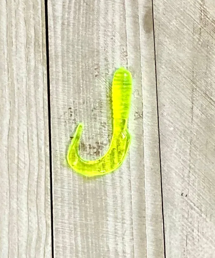 3" MINNOW GRUB CHARTREUSE GLOW