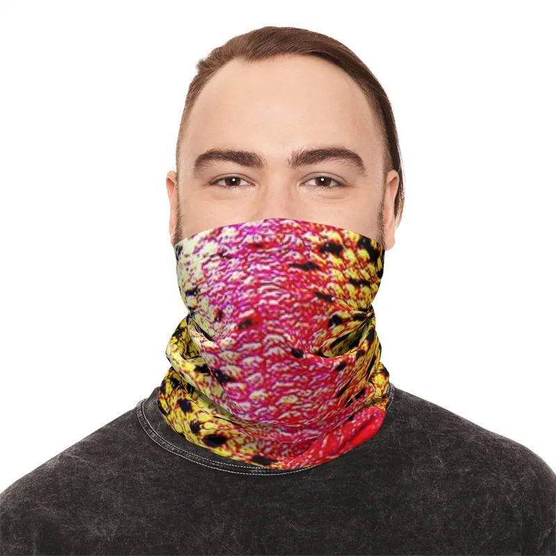 FISH SKIN NECK GAITER RAINBOW TROUT